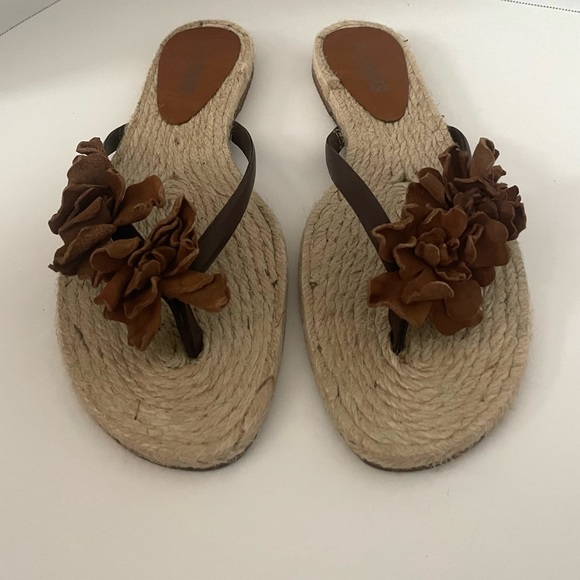 Nara Shoes Pedro Land T Moro Woven Flower Slip On Sandal New In Box - Picture 6 of 6